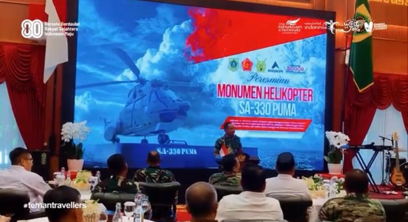 Peresmian Monumen Helikopter S.A-330 PUMA Resmi Hadir di Simpang Sentul