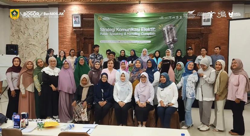 Tingkatkan Kompetensi Pelaku Ekonomi Kreatif, Disbudpar Kabupaten Bogor Gelar Pelatihan “Strategi Komunikasi Efektif: Public Speaking & Handling Complain”