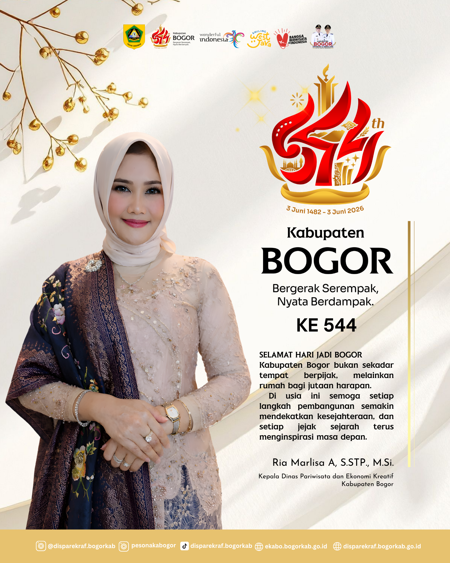 ✨ SELAMAT HARI JADI BOGOR KE-544 ✨