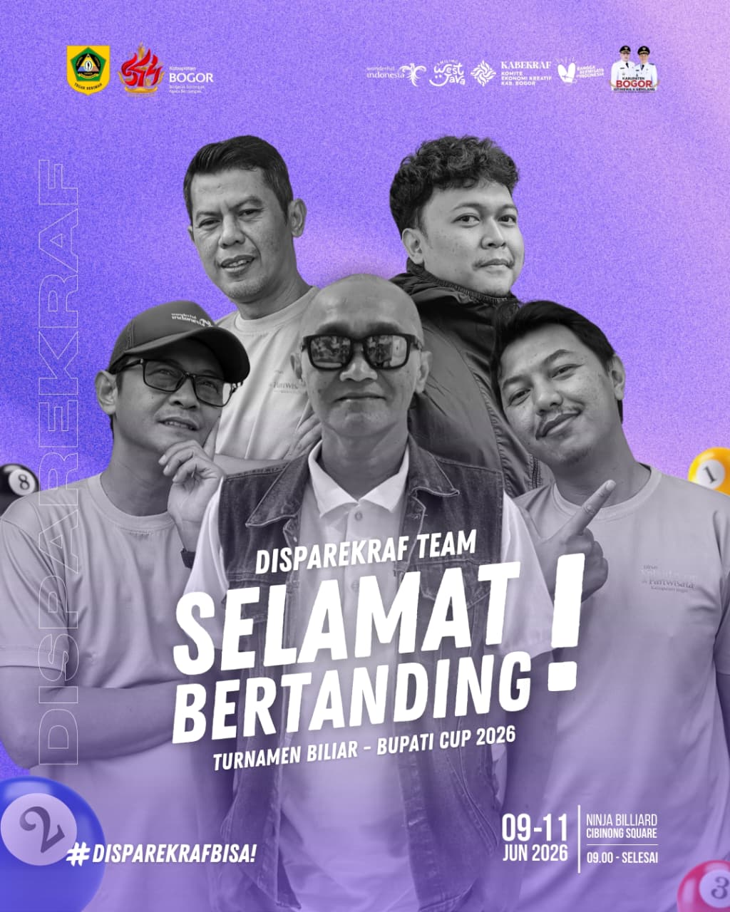 Turnamen Billiard Bupati Cup 2026 Tingkat Kabupaten Bogor