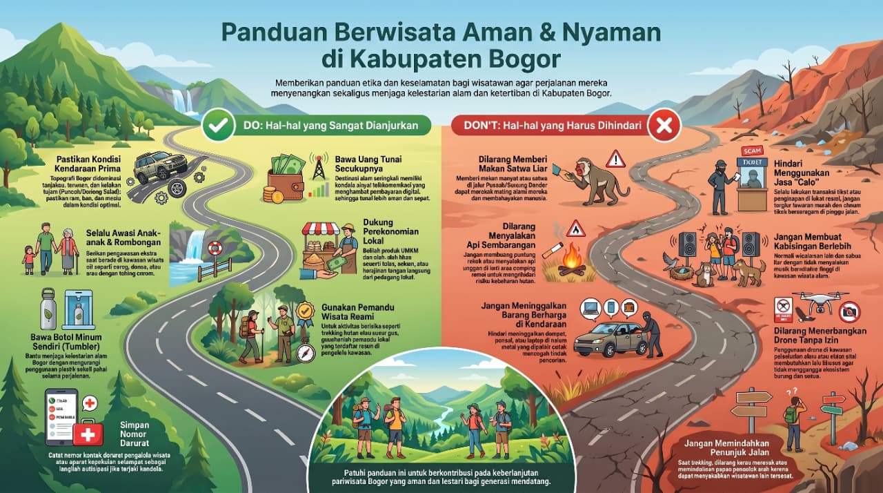 Panduan Resmi "Do's & Don'ts" Berwisata di Kabupaten Bogor
